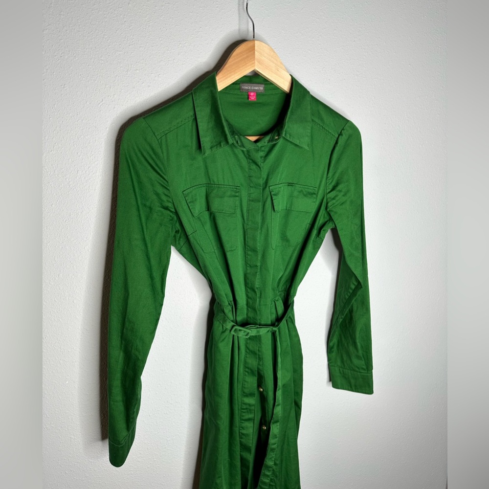 Vince Camuto 4P green dress sleeves and pockets - Picture 2 of 7
